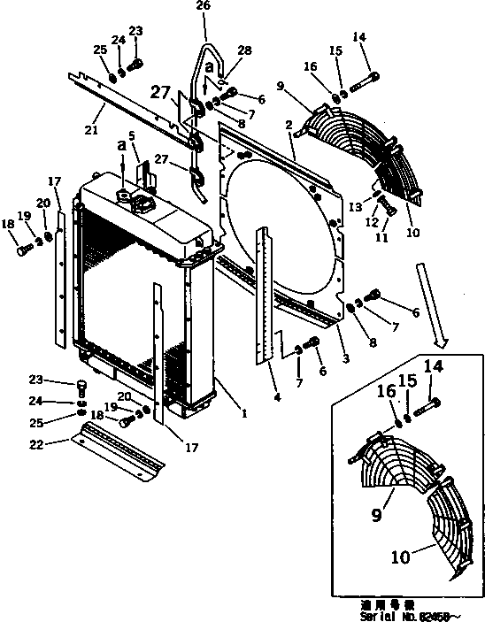GUARD,FAN 134-03-32360 KOMATSU