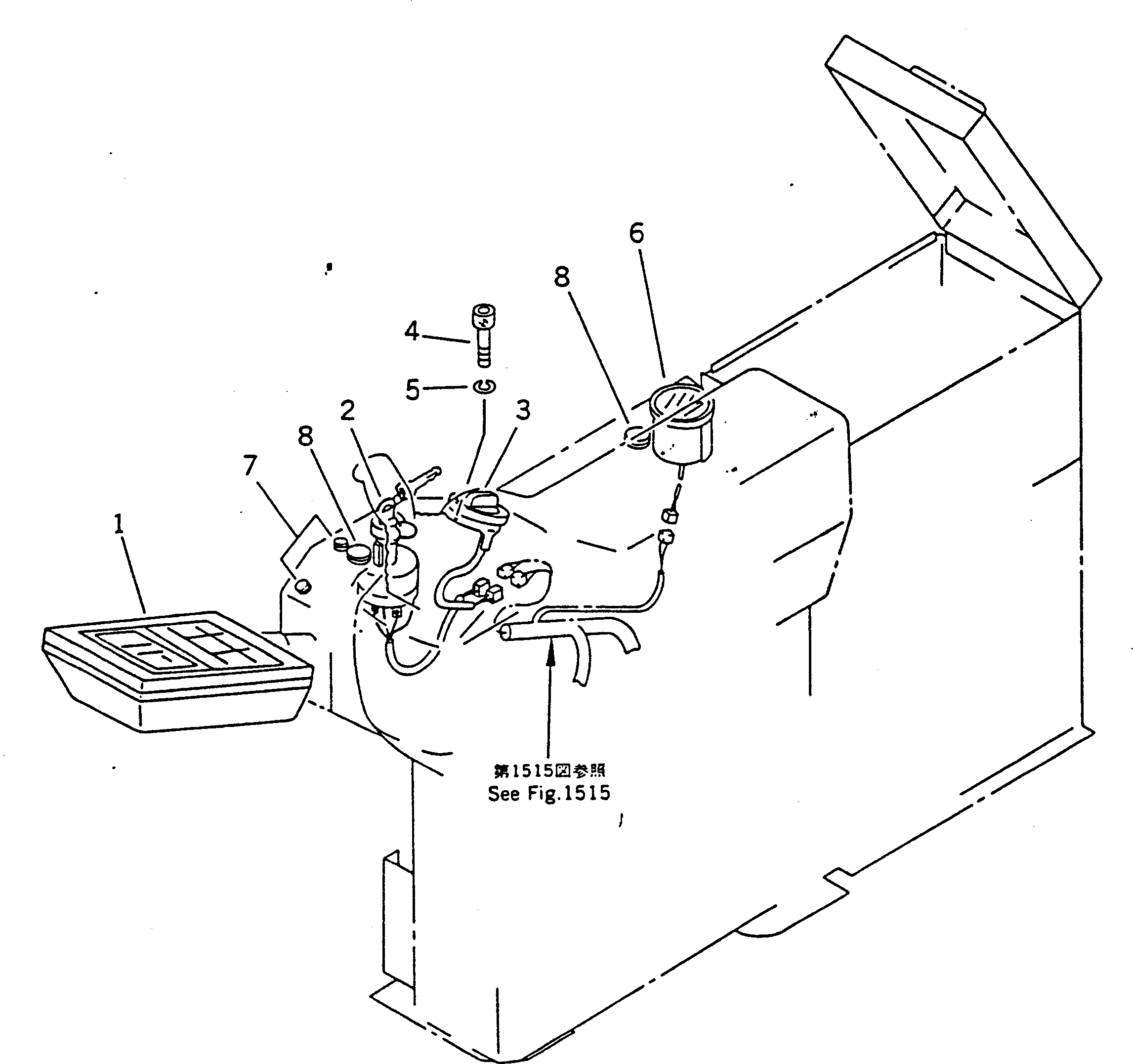 CONTROLLER,(SEE FIG.1605) (7824-83-3000) KOMATSU