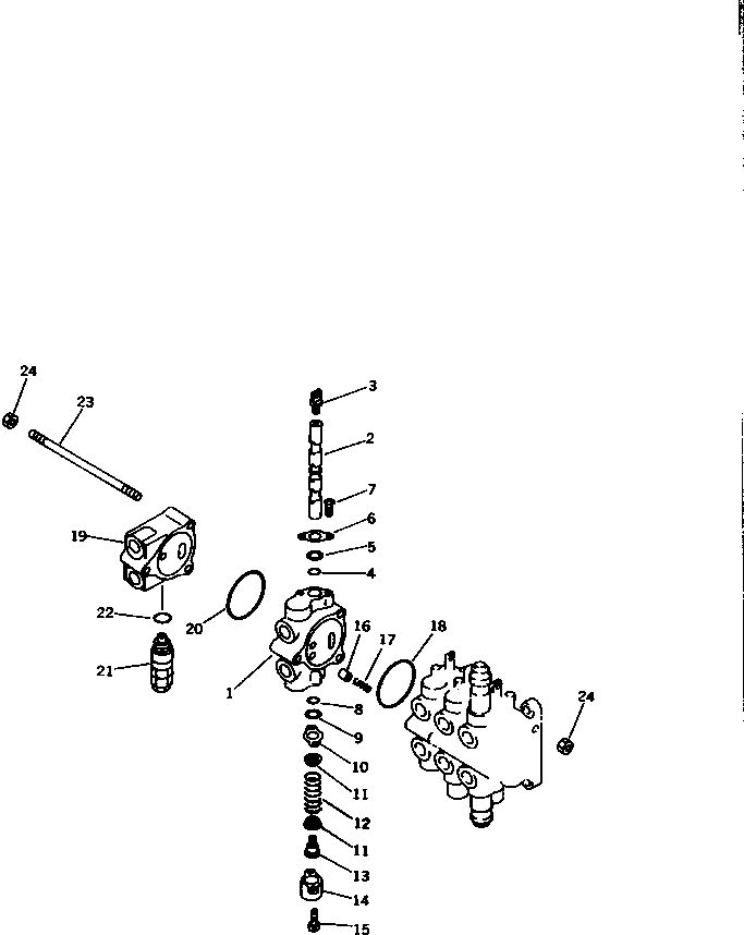 VALVE ASS'Y,REAR 21F-60-12230 KOMATSU