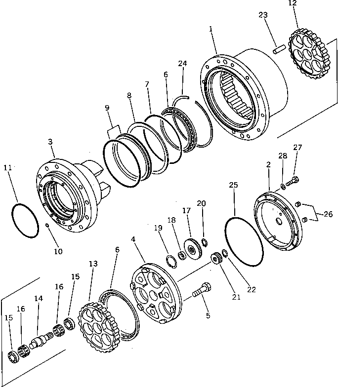 SPINDLE KIT TZ400A1102-01 KOMATSU