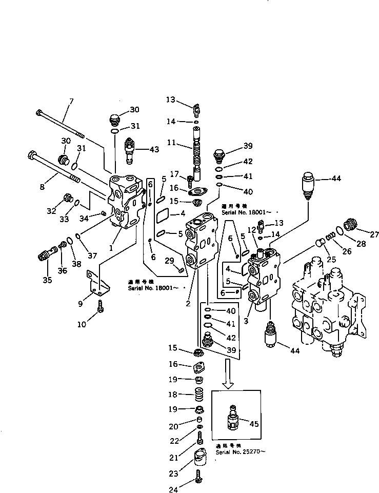 CONTROL VALVE ASS'Y,R.H. 700-85-26003 KOMATSU