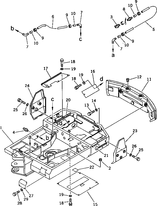FRAME,REVOLVING 20T-970-4510 KOMATSU