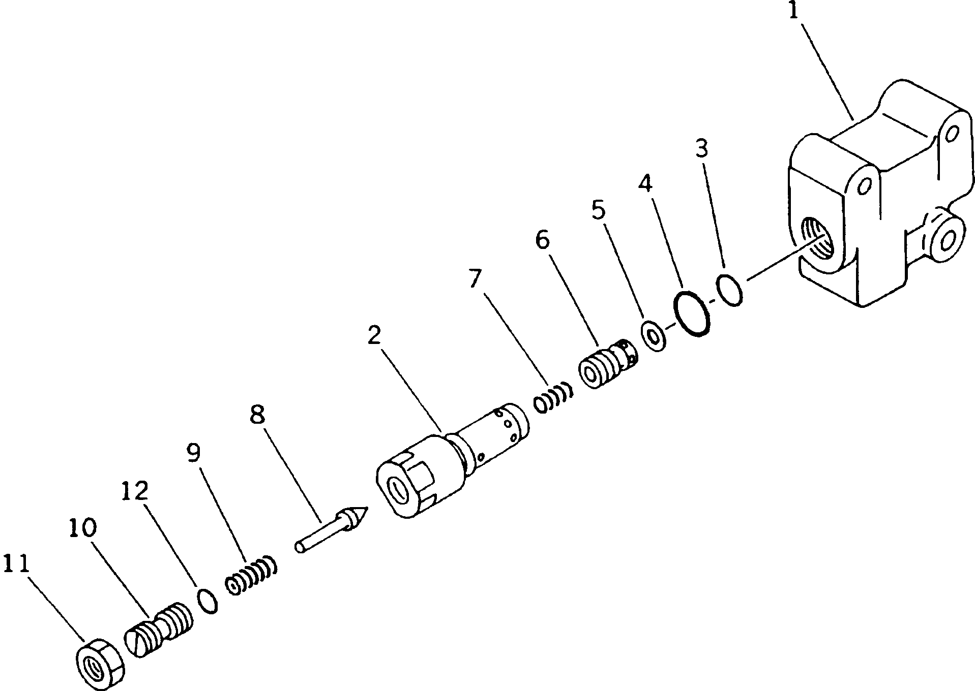 предохранительный клапан в сборе 700-62-64000 KOMATSU