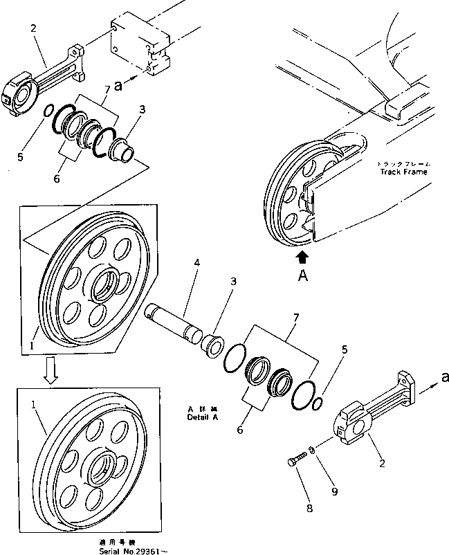 IDLER ASS'Y 20R-30-00025 KOMATSU