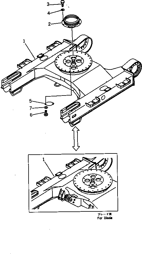 FRAME,(FOR BLADE) 201-910-6880 KOMATSU