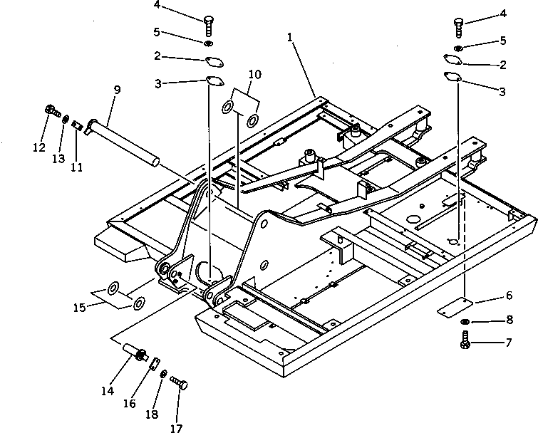 FRAME,REVOLVING 21K-46-33102 KOMATSU