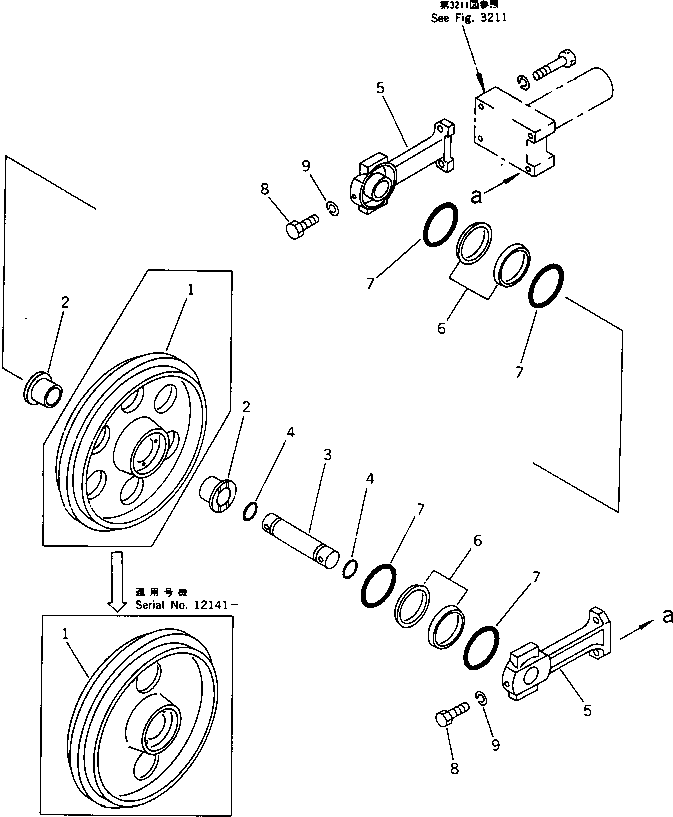 IDLER ASS'Y \0\20T-30-00101 KOMATSU