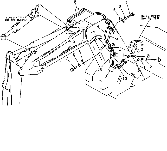 Шланг 07086-40313 KOMATSU