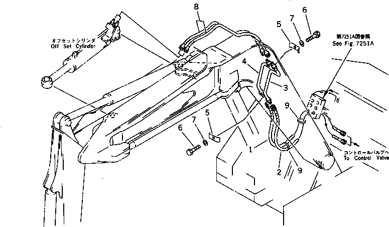 HOSE,(SEE FIG.6539A) (07086-40326) KOMATSU