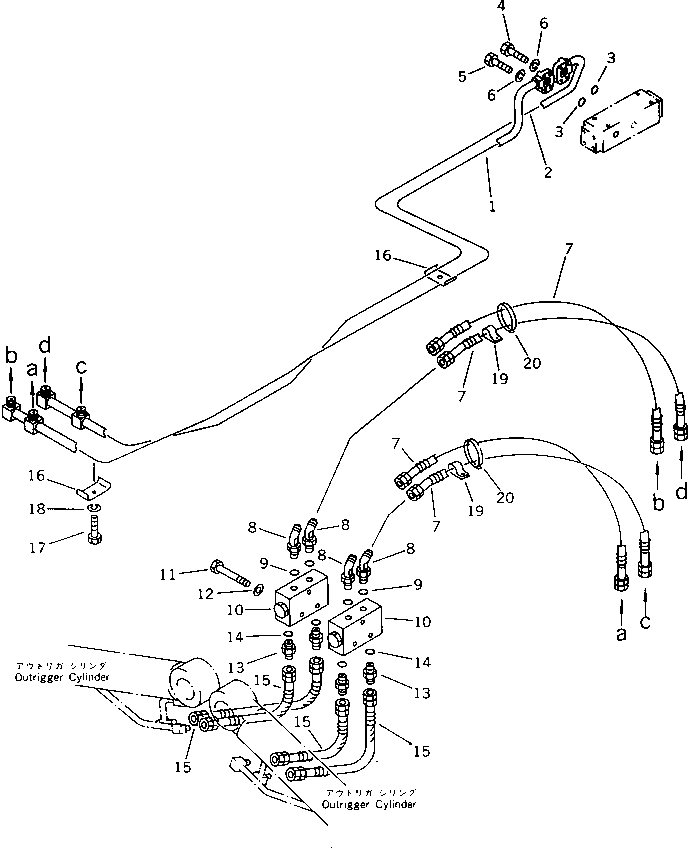 Шланг 07121-20307 KOMATSU