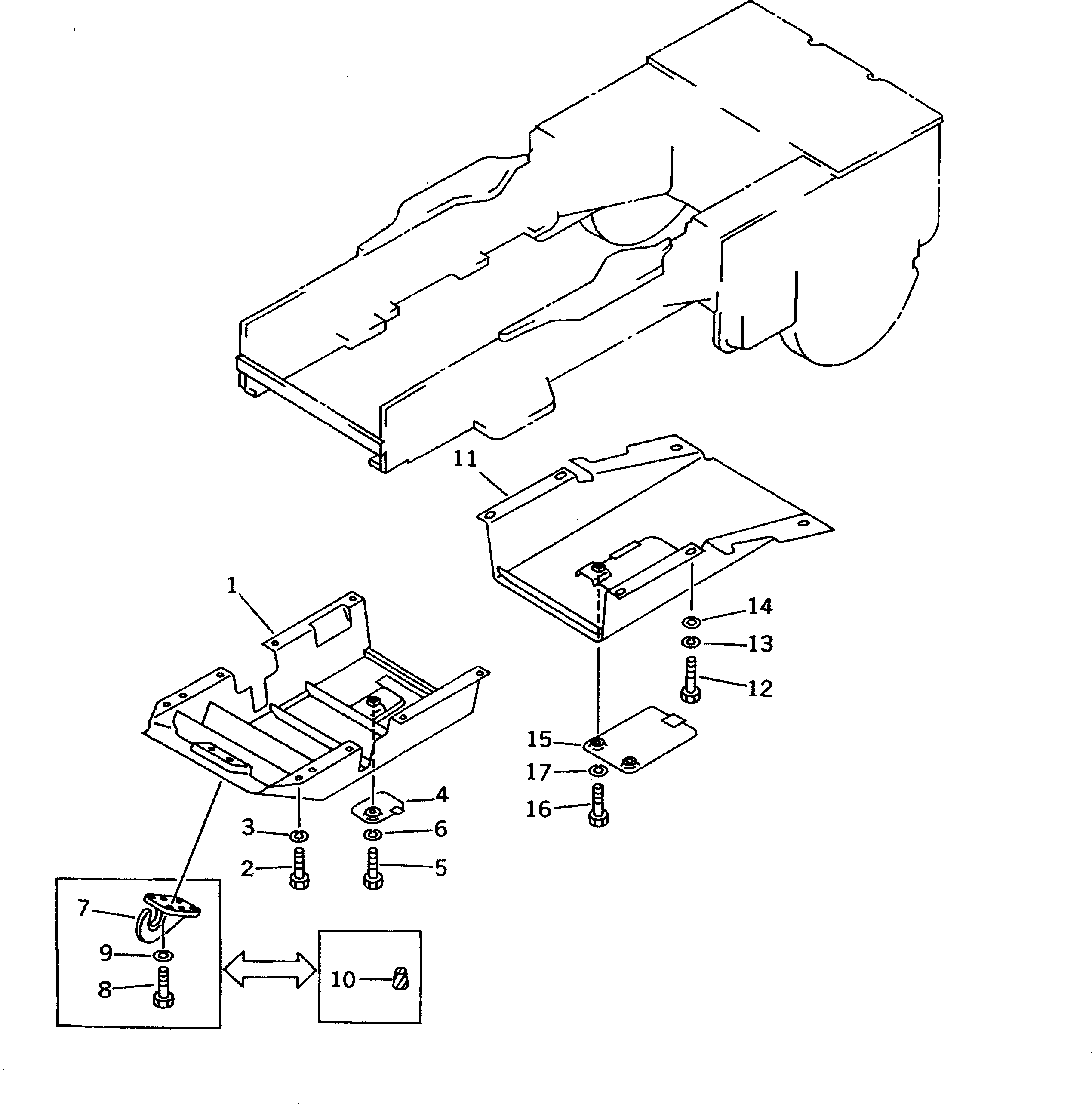 GUARD,FRONT 113-54-45150 KOMATSU