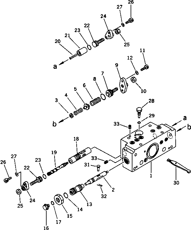 VALVE SUB ASS'Y,SERVO¤ FRONT 708-25-25200 KOMATSU