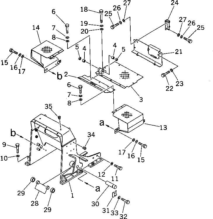 FRAME,LOADER 114-54-49220 KOMATSU