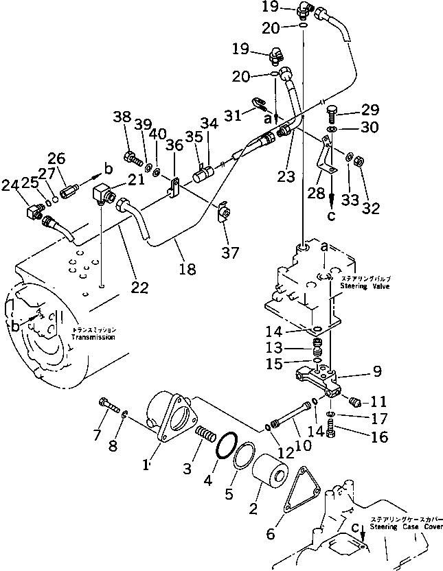 CYLINDER,L.H. 113-40-42110 KOMATSU