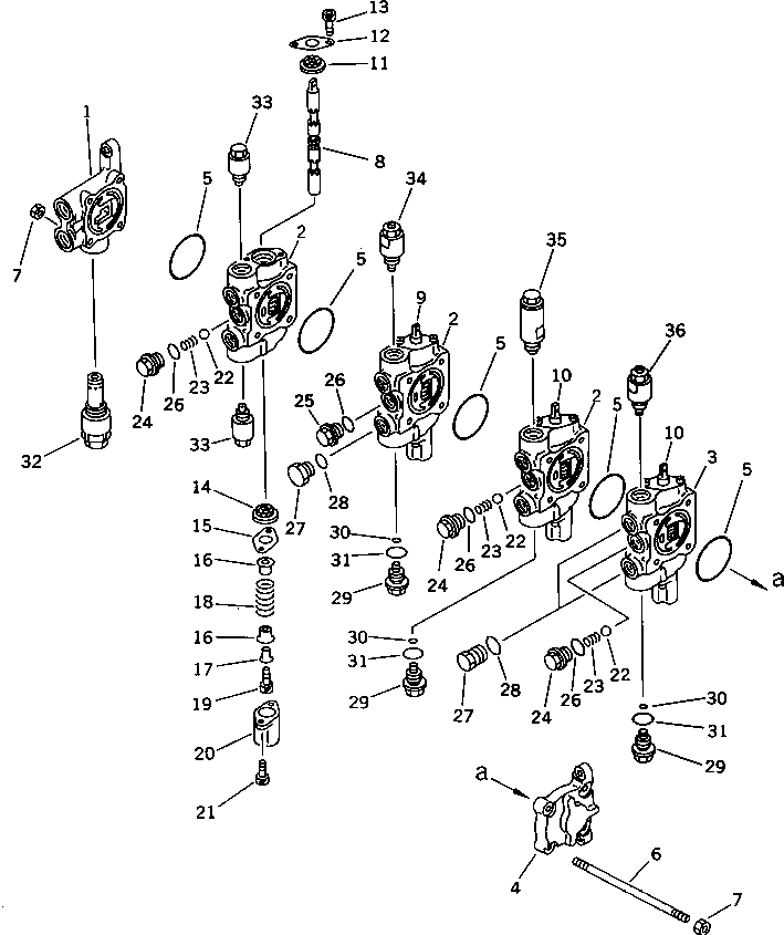 VALVE ASS'Y,SAFETY (709-30-66400) KOMATSU