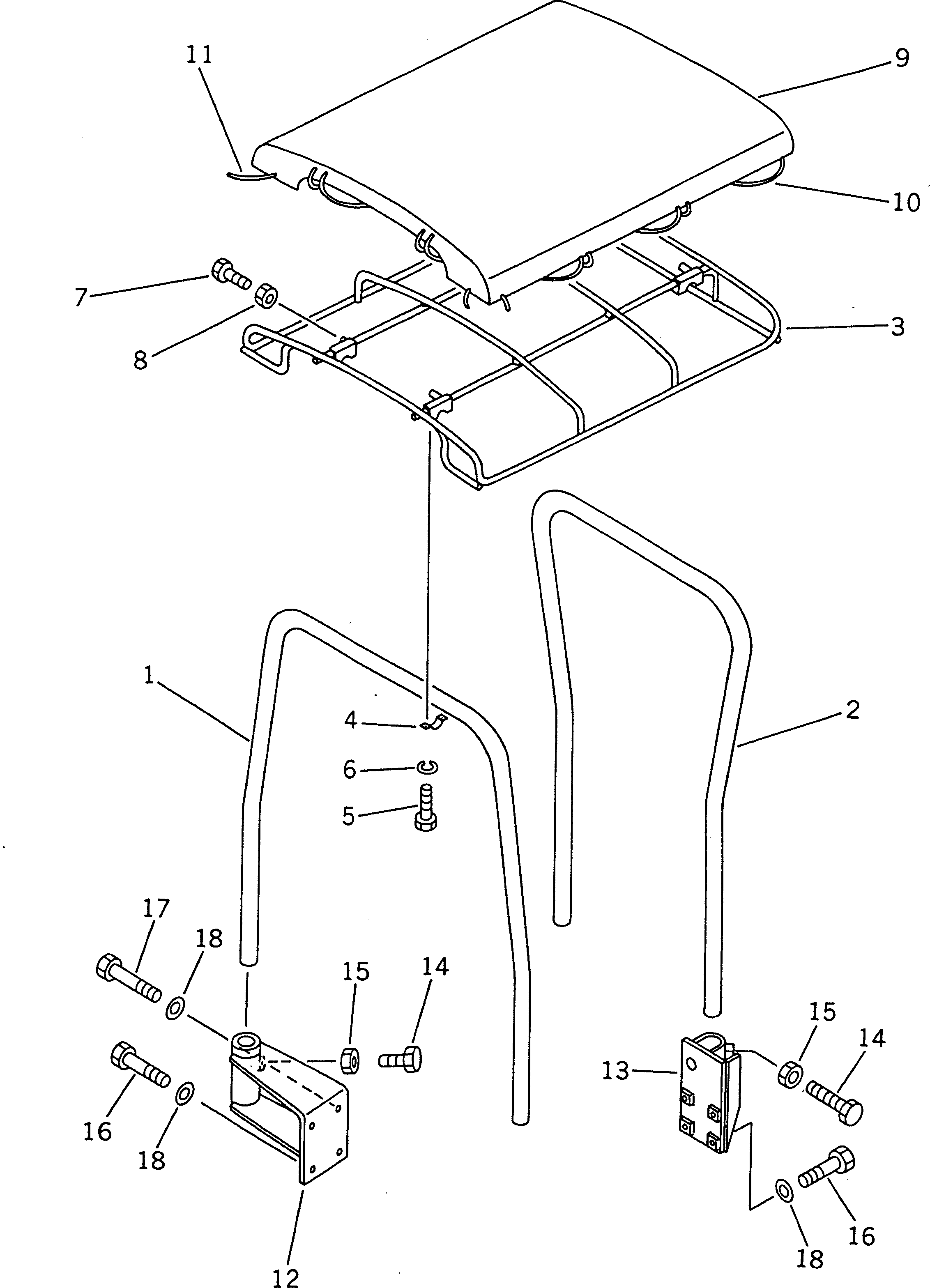 BRACKET,FRONT¤ R.H. 113-X06-1440 KOMATSU