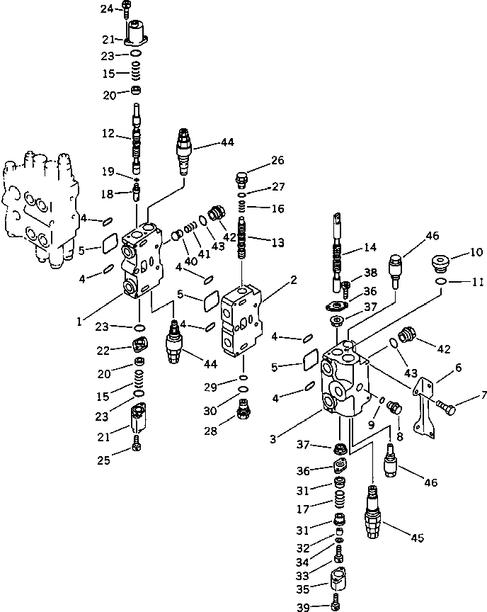 VALVE ASS'Y,R.H. (700-85-42000) KOMATSU