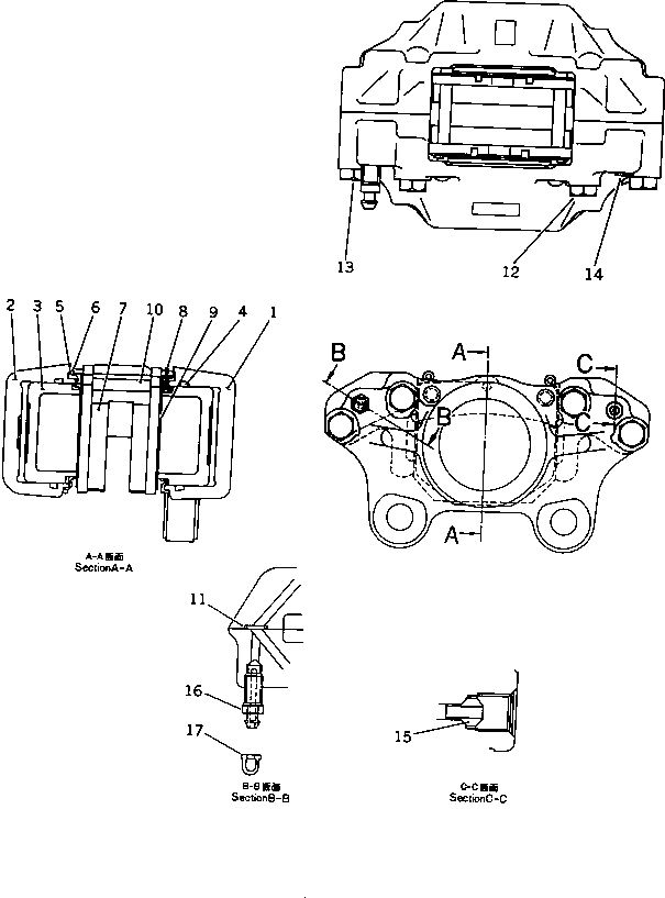 DISC BRAKE ASS'Y \ 21F-33-11702 KOMATSU