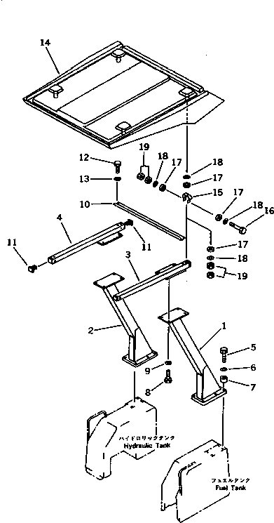 Крыша 113-X06-1510 KOMATSU