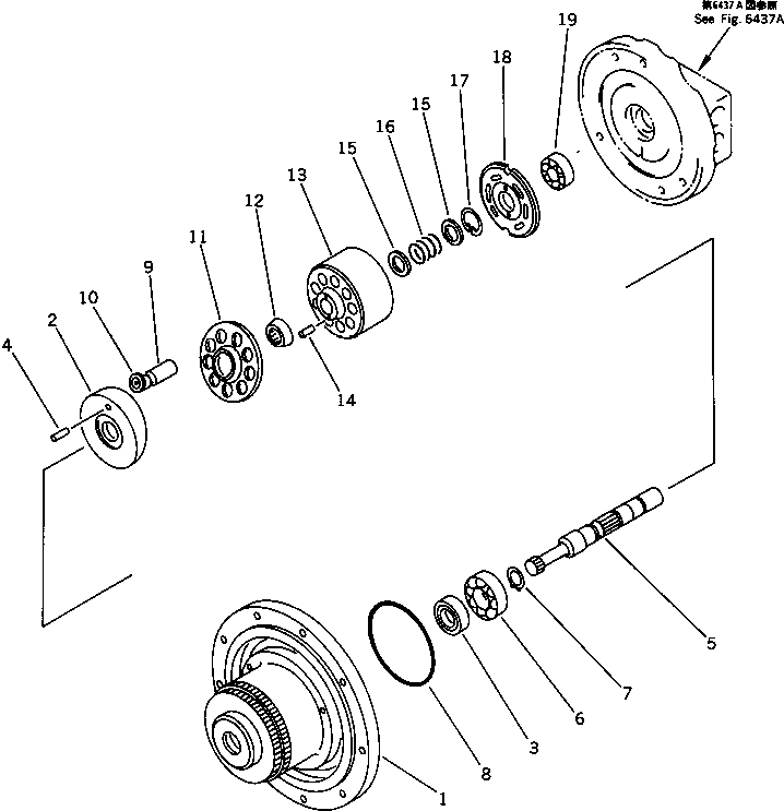 CYLINDER SUB ASS'Y,BARREL (\7\FUMHCB-3-2875) KOMATSU
