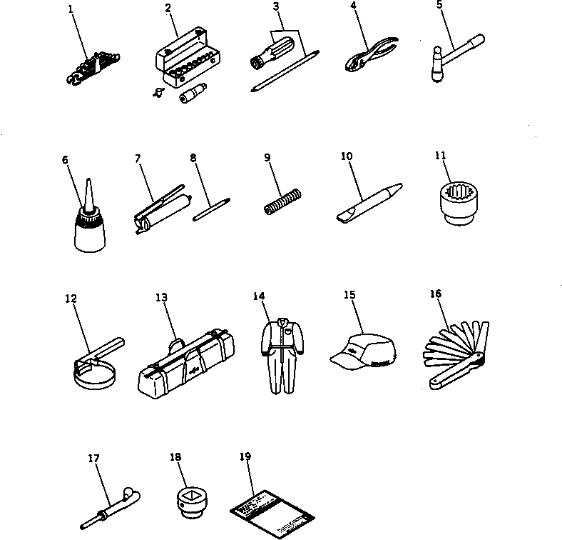 TABLE,TOOL 144-98-51330 KOMATSU