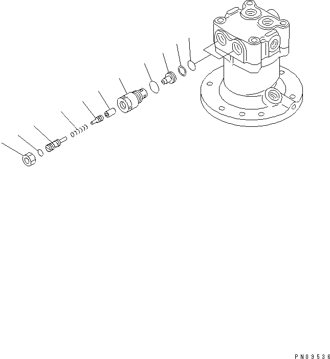 SWING MOTOR ASS'Y (708-7S-00022) KOMATSU