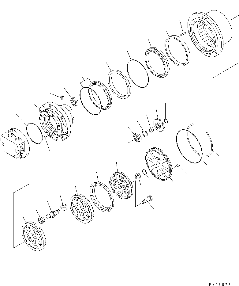 GEAR,INPUT TZ511B1006-01 KOMATSU