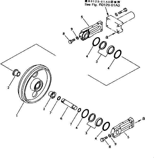 IDLER ASS'Y 20S-30-00110 KOMATSU