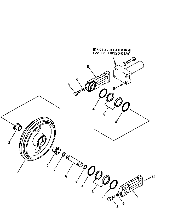 IDLER ASS'Y 20S-30-00120 KOMATSU