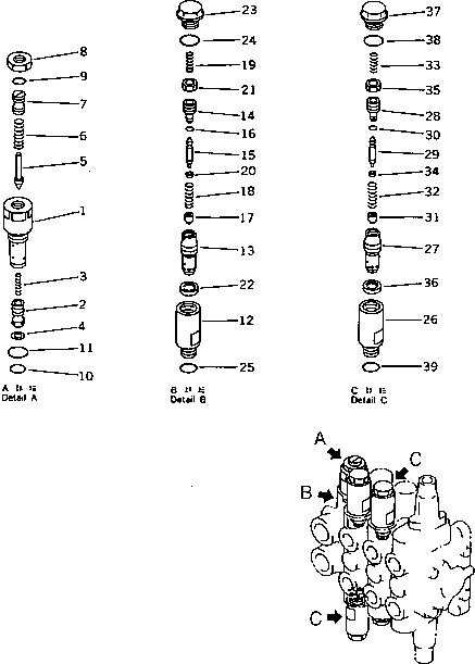 Клапан в сборе (709-33-12701) KOMATSU