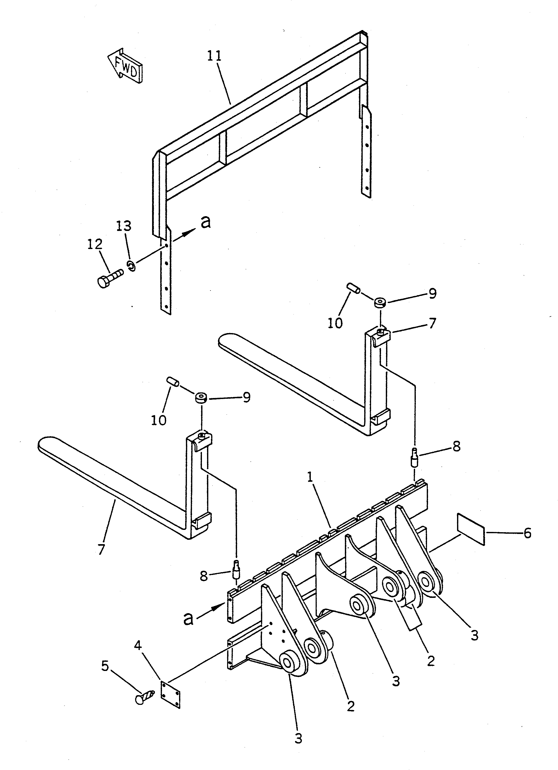 BOARD,FINGER 361-910-1310 KOMATSU
