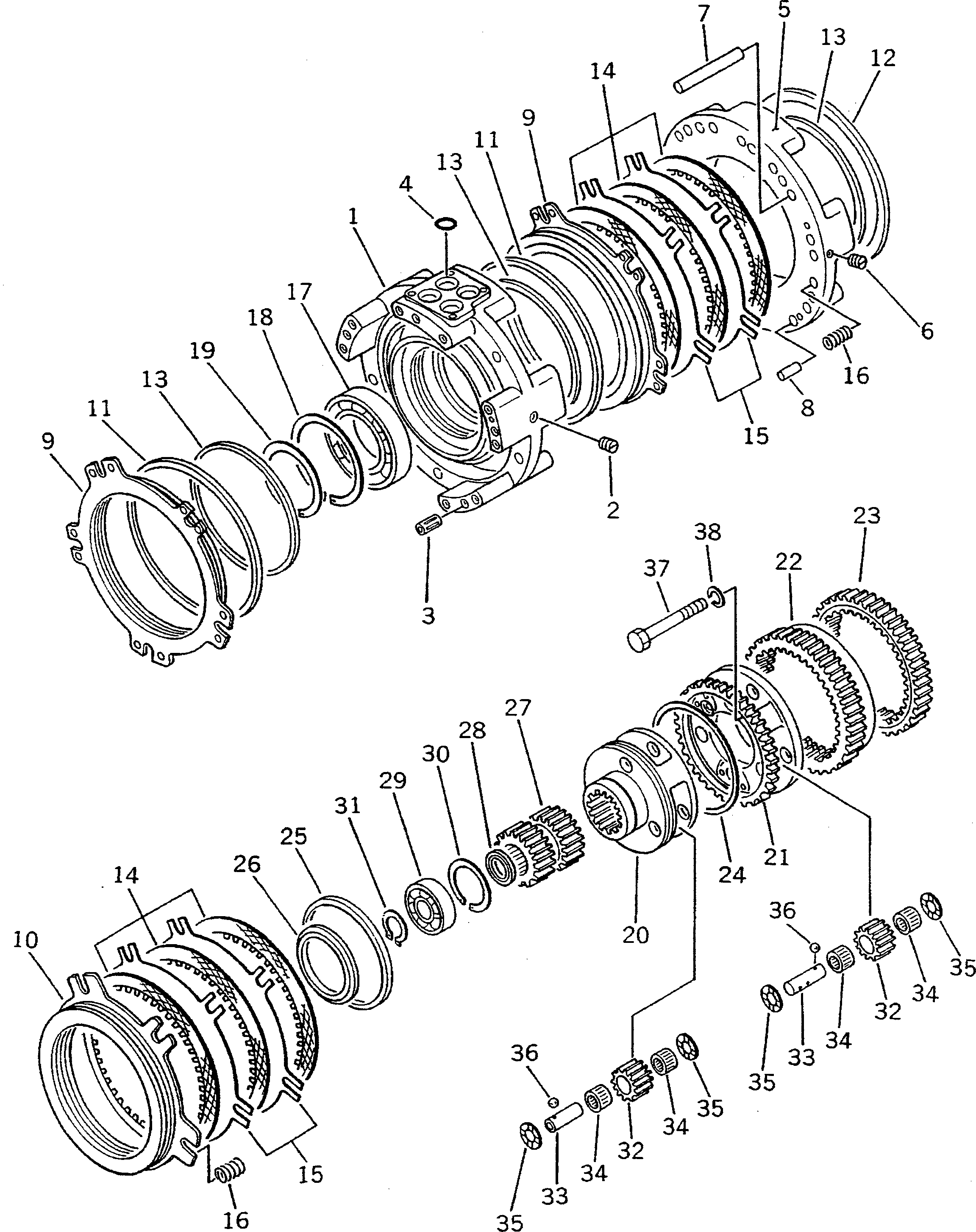 Стопорное кольцо \0\135-15-32670 KOMATSU