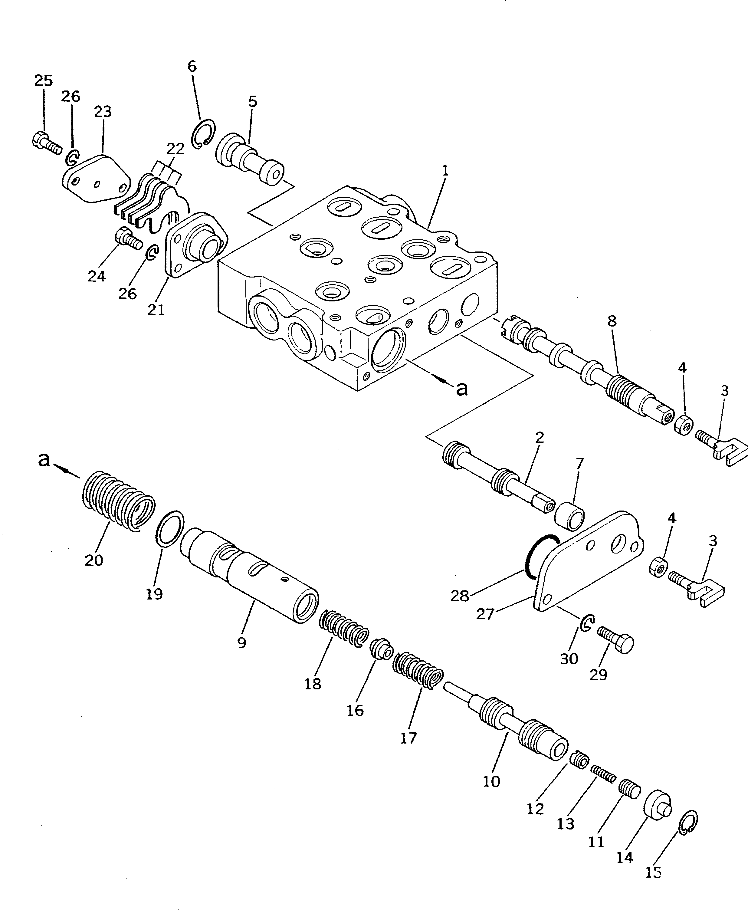 Управляющий клапан в сборе 135-15-00300 KOMATSU