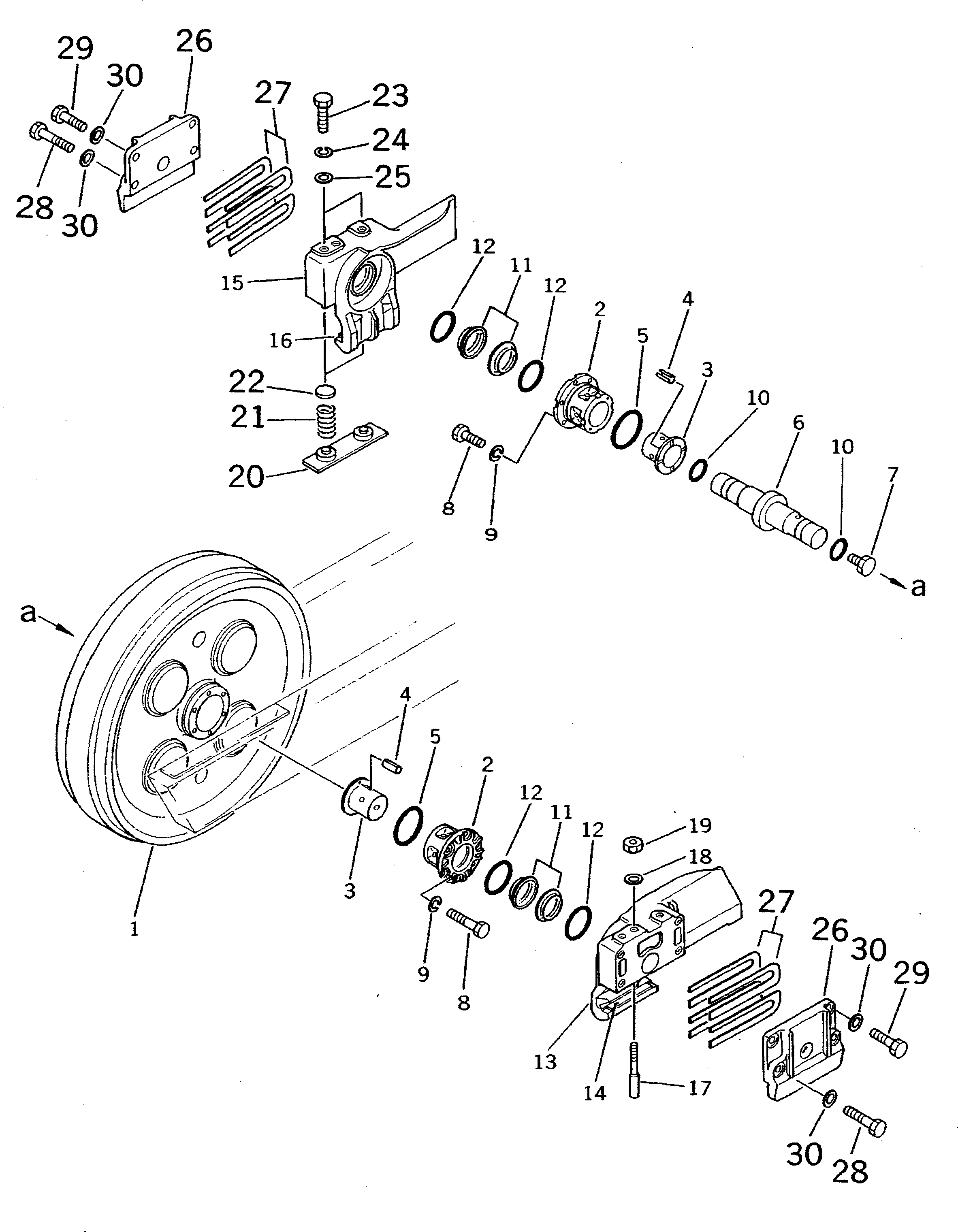 BRACKET ASS'Y,L.H. INNER AND R.H. OUTER 135-30-33150 KOMATSU