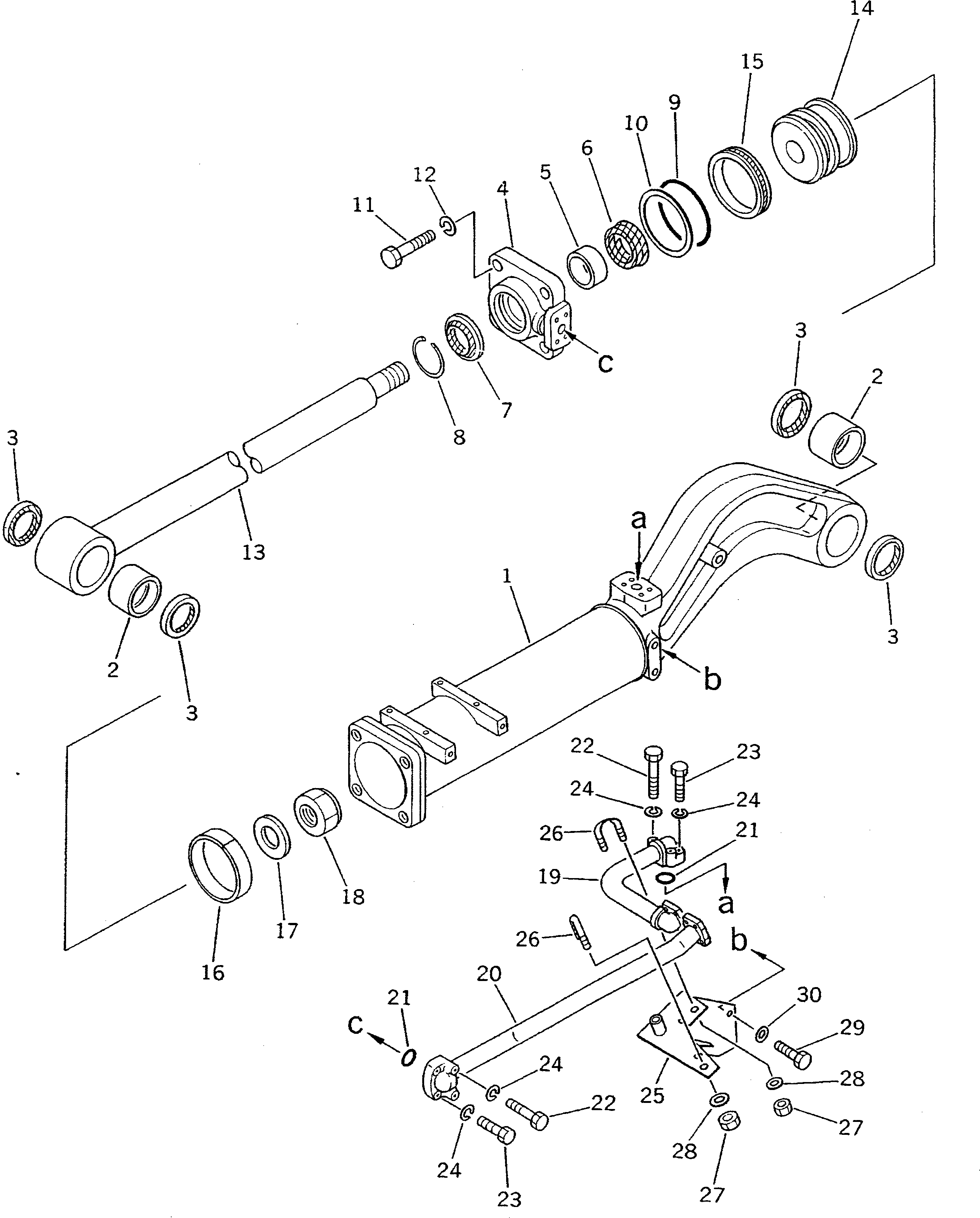 CYLINDER,L.H. 135-63-32344 KOMATSU