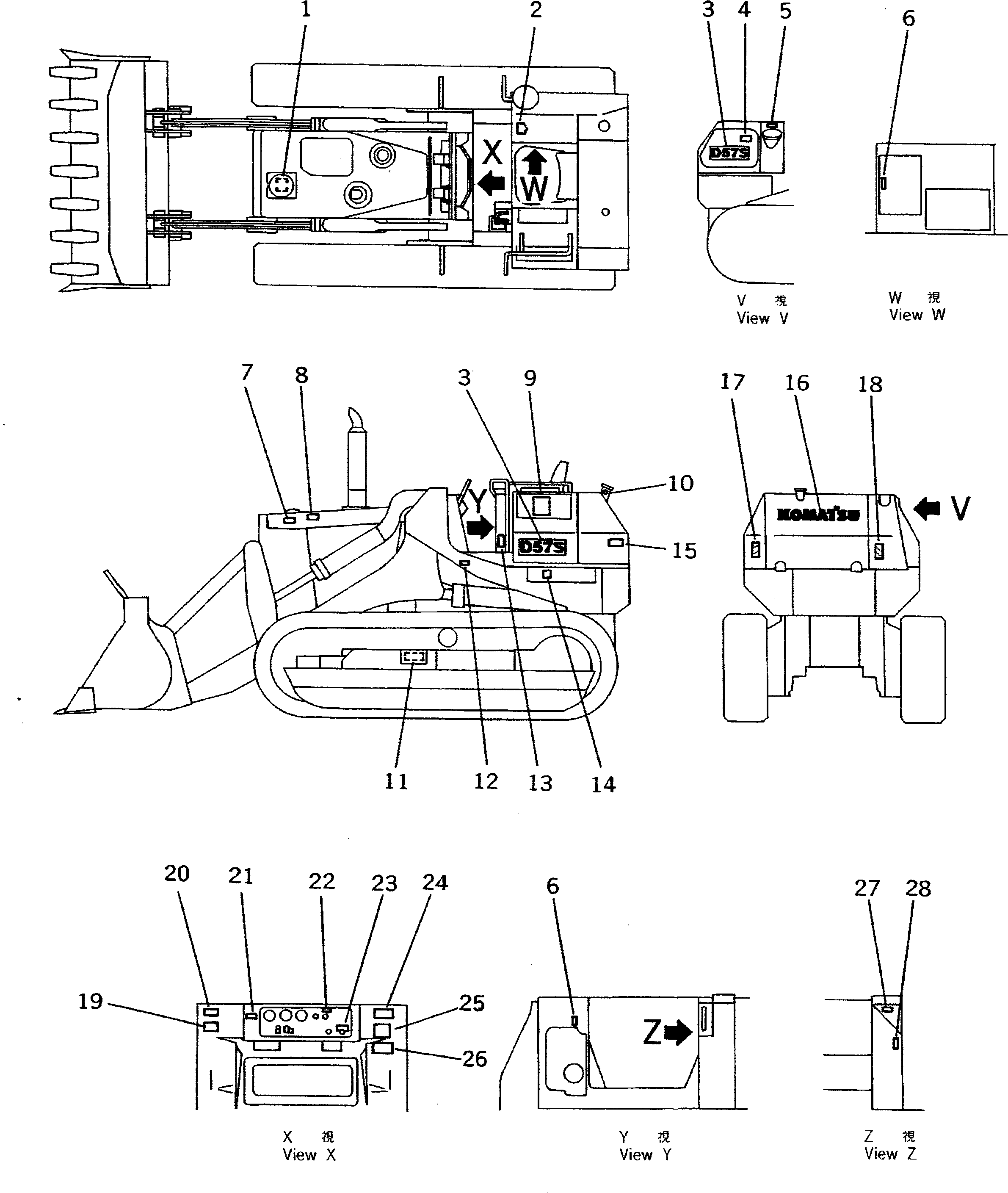 PLATE, OPERATING,PARKING BRAKE 09685-00007 KOMATSU