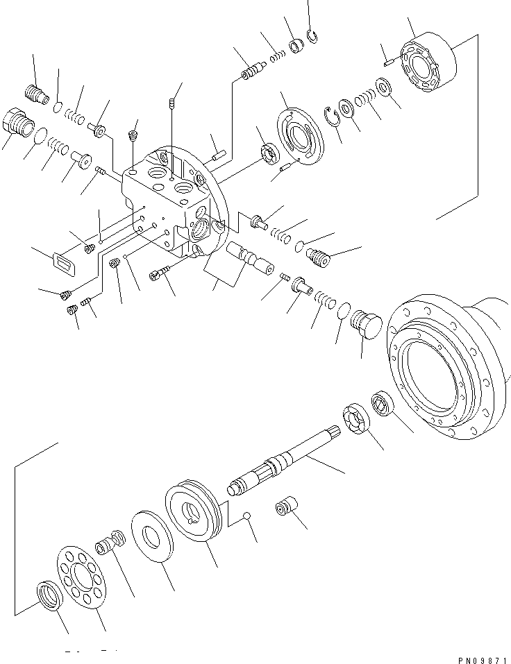 MOTOR,HYDRAULIC TZ514B200000JA KOMATSU
