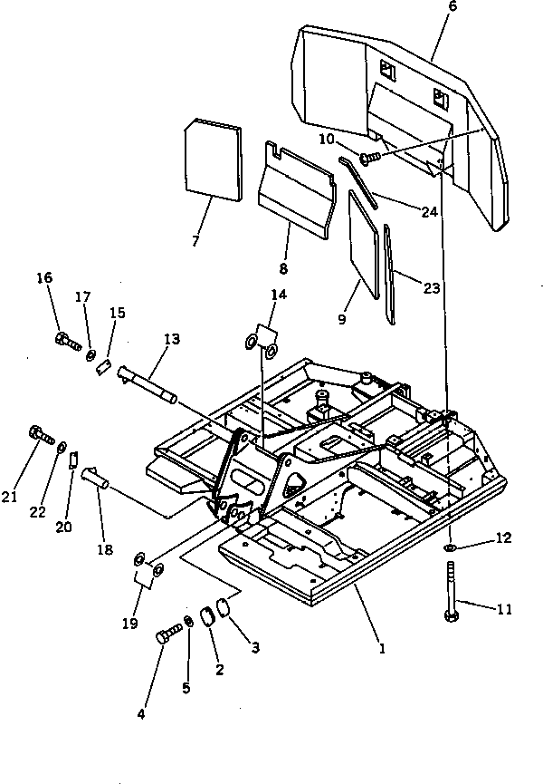 REVOLVING FRAME A.,(FOR WITH ATT. ADD. FILTER) 201-46-65202 KOMATSU