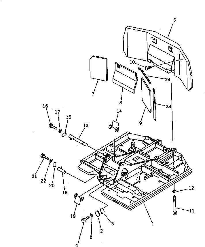REVOLVING FRAME A.,(FOR BLADE SPEC.) 201-46-65112 KOMATSU