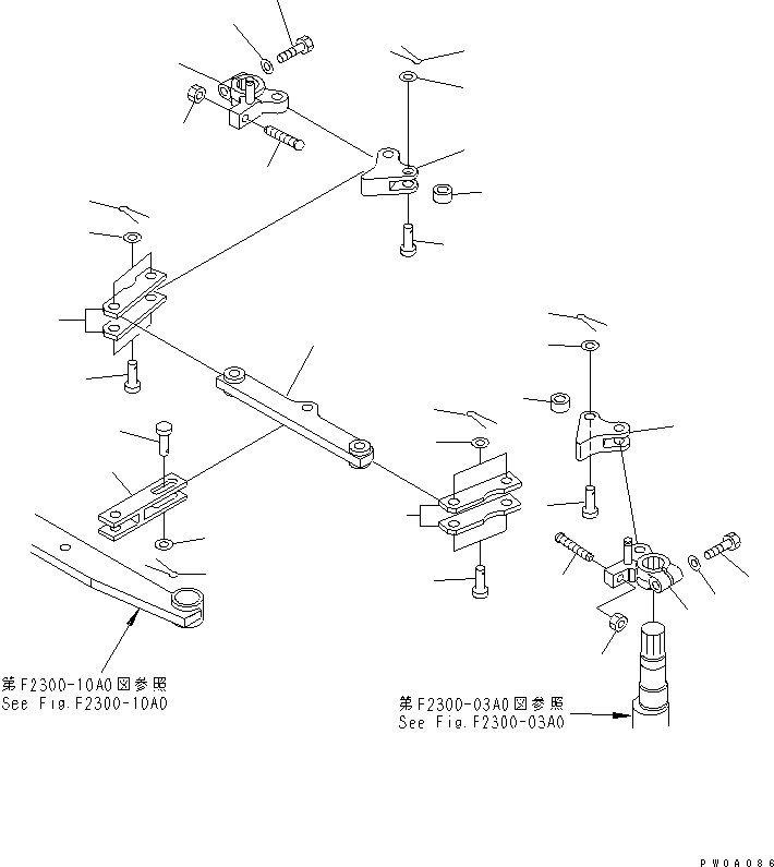 Рычаг правый 124-43-52833 KOMATSU
