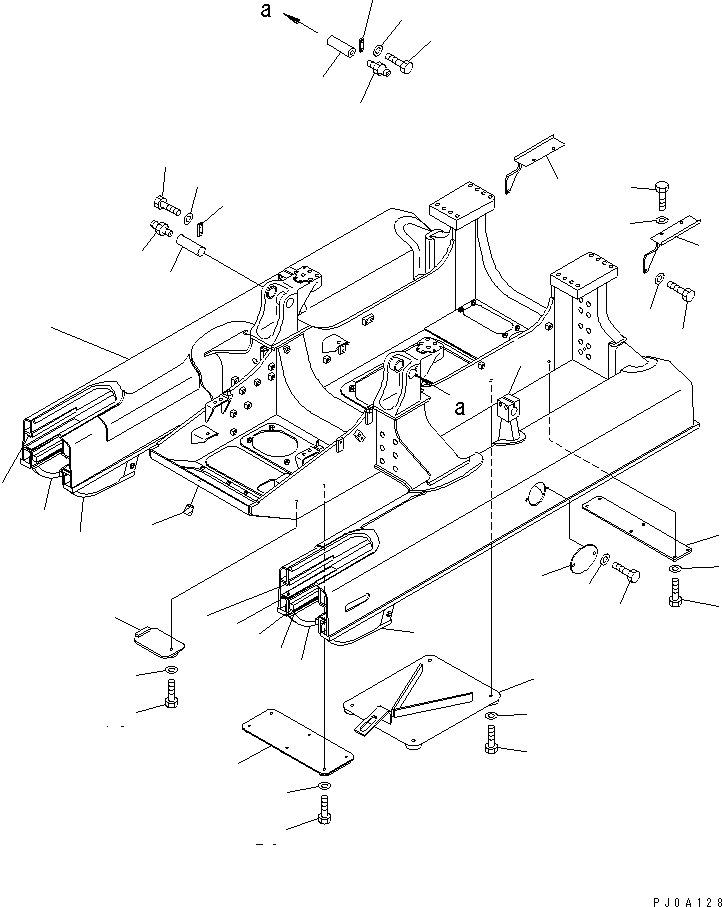 GUARD,R.H. (WELDED) 12G-21-51141 KOMATSU
