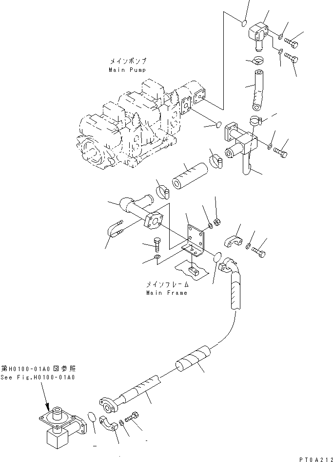 Трубка 13S-62-15161 KOMATSU
