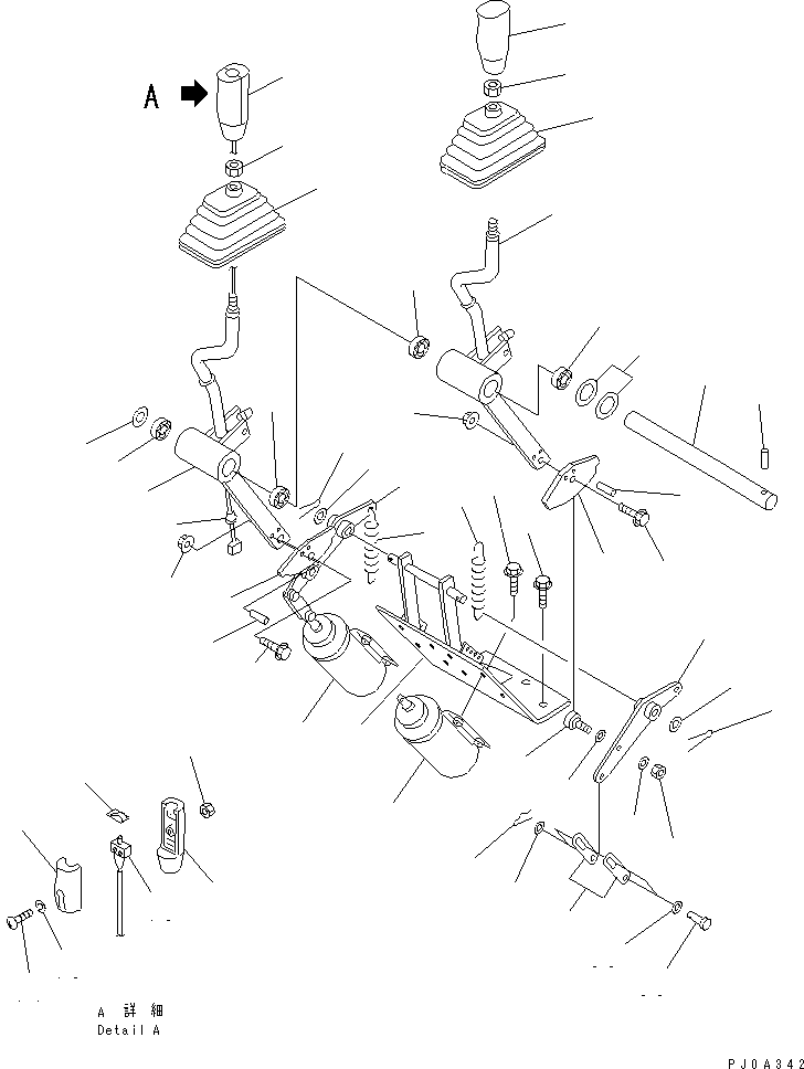 LEVER ASS'Y,LIFT 421-43-28650 KOMATSU