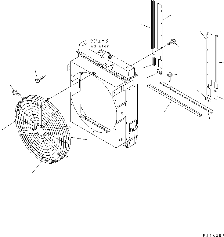 GUARD,FAN 421-03-23710 KOMATSU