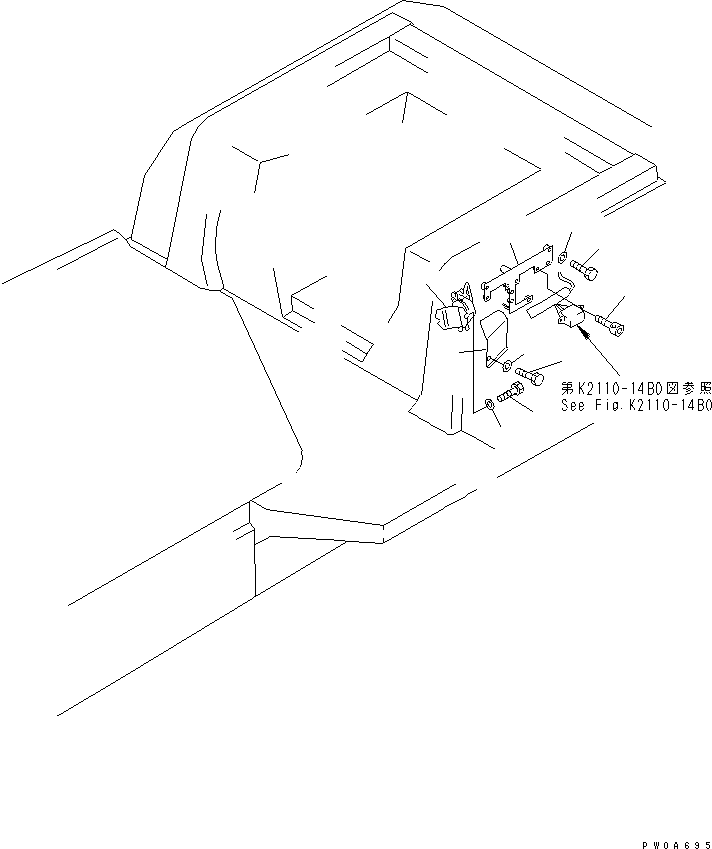 Кронштейн 14X-06-22141 KOMATSU