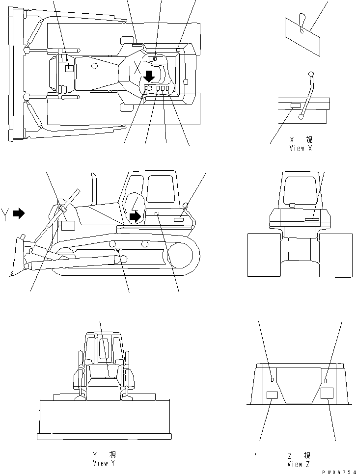 PLATE,PRESSURE TEST (C AND B) 14X-98-12970 KOMATSU