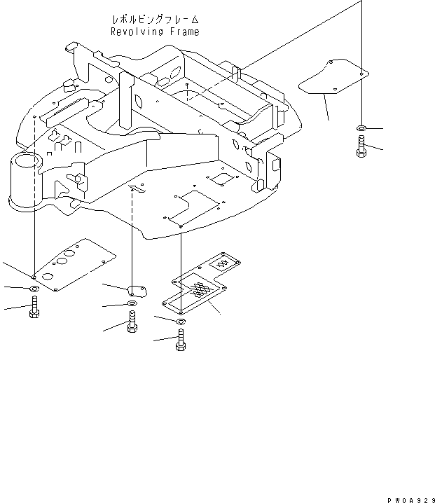 Крышка 22F-46-11541 KOMATSU