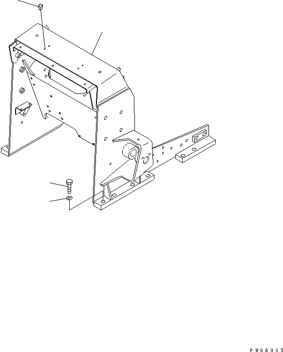LOADER FRAME 104-54-41440 KOMATSU