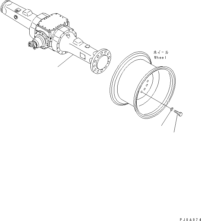 AXLE ASS'Y,REAR (417-23-20001) KOMATSU