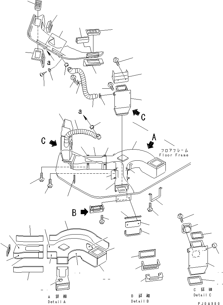 DUCT ASS'Y 416-942-2210 KOMATSU